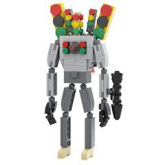 Конструктор Титан-Светофор Скибиди Туалет figures Titan Traffic Light Man Skibidi Toilet MOC1336