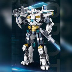 Конструктор Білий вартовий серія Механічні воїни constructor White Guardian series Mech robots B1151