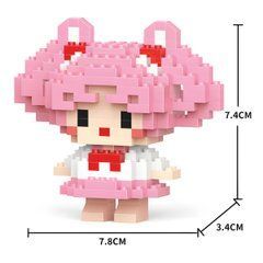 Конструктор 3D из миниблоков "Пікселі BRICKS Чібіуса Chibiusa Sailor Moon", 210 деталей