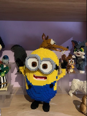 Конструктор 3D з мініблоків Боб Міньйон (Minion Bob), 2579 деталей
