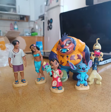Набір фігурок Lilo & Stitch &ndash; 6 героїв мультфільму Дісней (Ліло, Стіч, Нані, Джамба та інші)