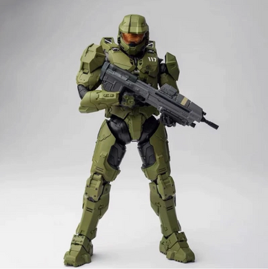 Коллекционная фигурка Master Chief Halo The Spartan 18 см &ndash; подвижная экшн-фигурка Мастер Чиф Хало Спартанец с аксессуарами, статуэтка героя Halo Infinite