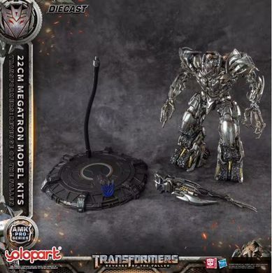 Фигурка Transformers Megatron 22 см Diecast Metal из "Места падших"/ Коллекционная модель от YOLOPARK Мегатрон Работы Трансформеры Revenge of the Fallen