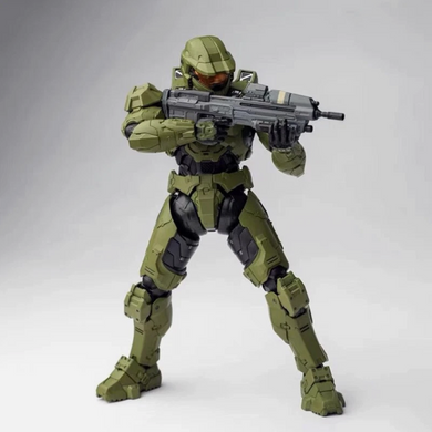 Коллекционная фигурка Master Chief Halo The Spartan 18 см &ndash; подвижная экшн-фигурка Мастер Чиф Хало Спартанец с аксессуарами, статуэтка героя Halo Infinite