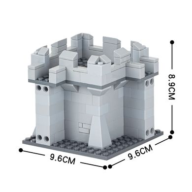 Конструктор кутова стіна серія Середньовіччя constructor corner of city wall medieval MOC5001-G