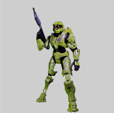 Коллекционная фигурка Master Chief Halo The Spartan 18 см &ndash; подвижная экшн-фигурка Мастер Чиф Хало Спартанец с аксессуарами, статуэтка героя Halo Infinite
