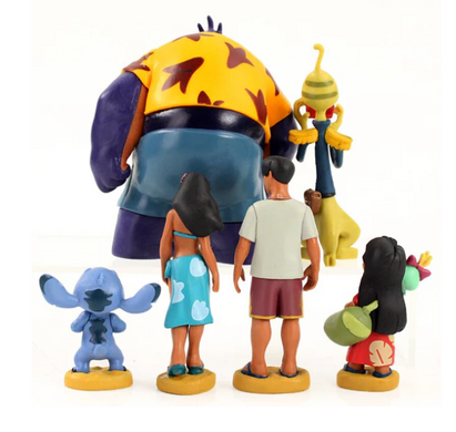 Набір фігурок Lilo & Stitch &ndash; 6 героїв мультфільму Дісней (Ліло, Стіч, Нані, Джамба та інші)