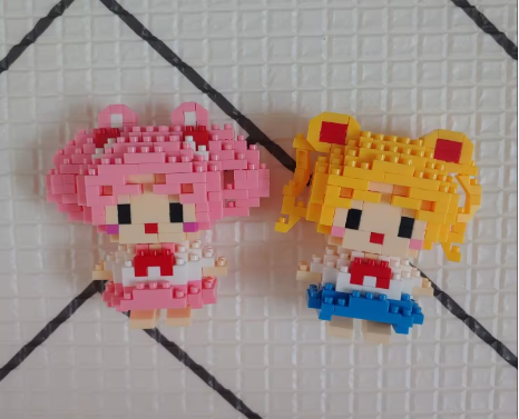Конструктор 3D з мініблоків "Пікселі BRICKS Чібіуса Chibiusa Sailor Moon", 210 деталей