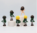 Набір фігурок Attack on Titan / Атака Титанів Chibi 6 шт &mdash; Колекційні аніме фігурки Ерен, Мікаса, Леві, Армін, Ервін, Титан &mdash; Подарунок фанату аніме