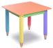 Дитячий столик "Олівчики" 60*60 (колір стільниці - помаранчевий)