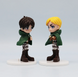 Набір фігурок Attack on Titan / Атака Титанів Chibi 6 шт &mdash; Колекційні аніме фігурки Ерен, Мікаса, Леві, Армін, Ервін, Титан &mdash; Подарунок фанату аніме