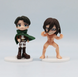 Набір фігурок Attack on Titan / Атака Титанів Chibi 6 шт &mdash; Колекційні аніме фігурки Ерен, Мікаса, Леві, Армін, Ервін, Титан &mdash; Подарунок фанату аніме