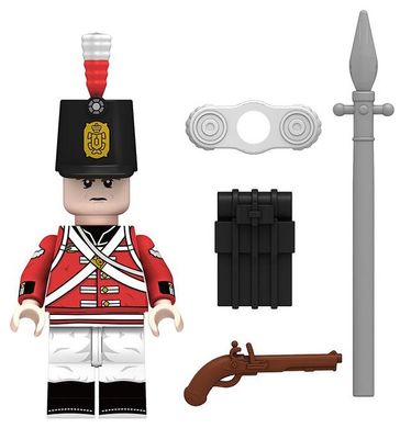 Набір фігурок чоловічків Британські Стрілки з гарматою 4шт figures sets British Fusilier 4pcs MJQ81027