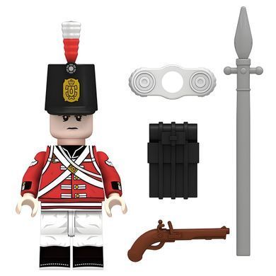 Набір фігурок чоловічків Британські Стрілки з гарматою 4шт figures sets British Fusilier 4pcs MJQ81027
