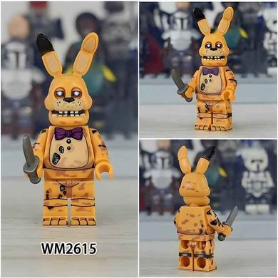 Минифигурка Пружинный Кролик Бонни Пять ночей с Фредди minifigure Spring Bоnnie Five Nights at Freddy&rsquo;s WM2615