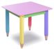 Дитячий столик "Олівчики" 60*60 (колір стільниці - рожевий)