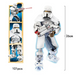 Конструктор Star Wars Snowtrooper 101 деталей &mdash; Фігурка Снігового Штурмовика 26 см, Збірна модель LEGO сумісна, Подарунок для фанатів Зоряних війн