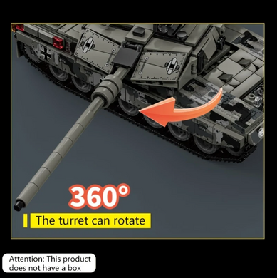 Конструктор "Бронированый Танк Леопард" Большая Сборная Модель "Leopard 2A7", 1009 деталей