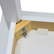 Стіл кухонний 50*90 (прямі ноги), стільниця МДФ 19 мм дуб білий, каркас білий