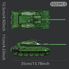 Конструктор "Бойовий Танк Меркава" Велика Збірна Модель "Merkava Main Battle Tank", 1023 деталі