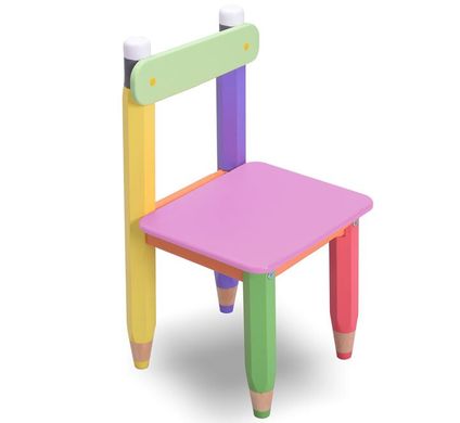 Дитячий стільчик "Олівчики". Колір сидіння рожевий