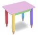 Дитячий набір "Олівчики" 60х40 столик та 2 стільчики (колір стільниці - рожевий)