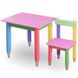 Детский набор "Карандашики" 60х40 столик и 2 стульчика (цвет столешницы - розовый)