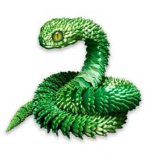 Игрушка 3D подвижная змейка, 60см