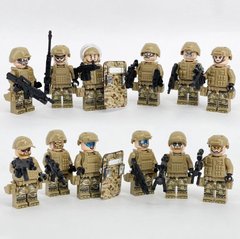 Набор фигурок человечков военные 12 шт "Штурмовой отряд"  figures sets special forces 12pcs 8019