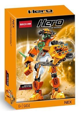Конструктор фігурка супергерой NEX серія "Фабрика героїв Hero Factory Star Warrior Building Blocks Robot Mech 9404
