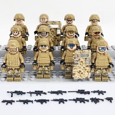 Набор фигурок человечков военные 12 шт "Штурмовой отряд" figures sets special forces 12pcs M8019