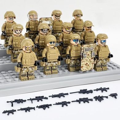 Набор фигурок человечков военные 12 шт "Штурмовой отряд" figures sets special forces 12pcs M8019