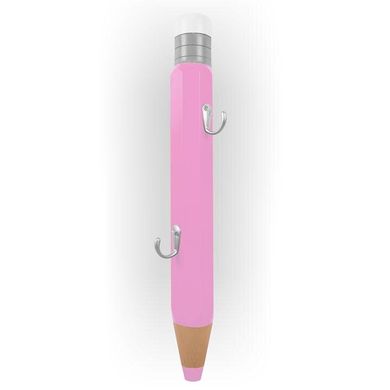 Вешалка "Карандашик" с двумя крючками (цвет - розовый)