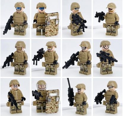 Набор фигурок человечков военные 12 шт "Штурмовой отряд" figures sets special forces 12pcs M8019