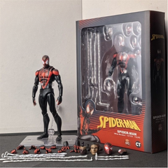 Колекційна екшн-фігурка Людина-павук Чорний костюм: Майлз Моралес Spider-Man Miles Morales (Marvel Super Heroes )