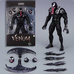 Фигурка Веном 18см коллекционная с набором аксессуаров action figures Venom Marvel