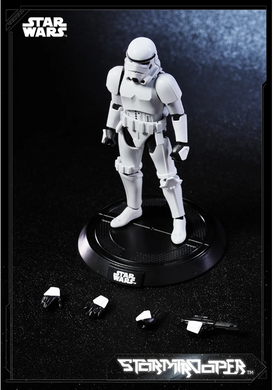Фигурка BLOKEES Stormtrooper / Штурмовик Star Wars &ndash; коллекционная модель с аксессуарами и сменными руками, 14 см