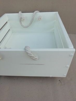 Ящик для игрушек Wood mini, белый