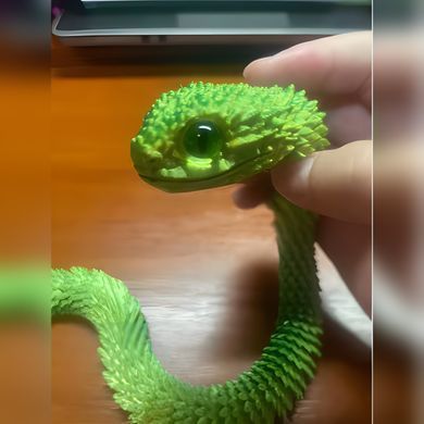 Іграшка 3D рухома змійка, 30см