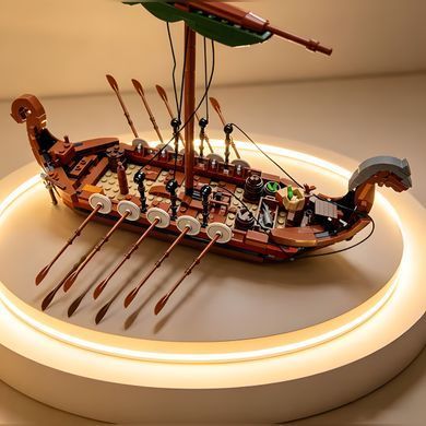 Конструктор Середньовічний корабель вікінгів Драккар 3D модель &mdash; Viking Longship (456 деталей)