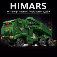 Конструктор HIMARS M142 &mdash; Ракетна артилерійська система, 505 деталей, військовий набір, збірна модель для дітей та дорослих