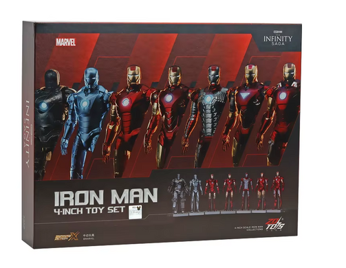 Набор фигурок Iron Man Hall of Armor ZD Toys  (7 шт) &mdash; Железный Человек Марвел Мстители action figure collectible
