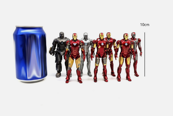 Набор фигурок Iron Man Hall of Armor ZD Toys  (7 шт) &mdash; Железный Человек Марвел Мстители action figure collectible