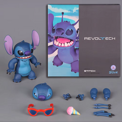 Колекційна фігурка статуетка Стіч (Stitch) з мультфільму Ліло і Стіч Disney Lilo & Stitch figure collection з аксесуарами, 14 см