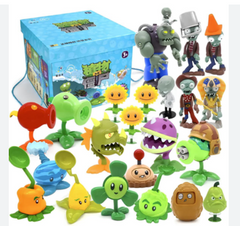 Набор игровых фигурок по игре Plants vs Zombies Растения против зомби 22 персонажа