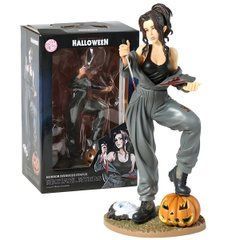 Колекційна horror-фігурка Laurie Strode Bishoujo / Лорі Строуд Halloween &mdash; аніме-статуетка survivor girl з ножем та гарбузом, 21 см