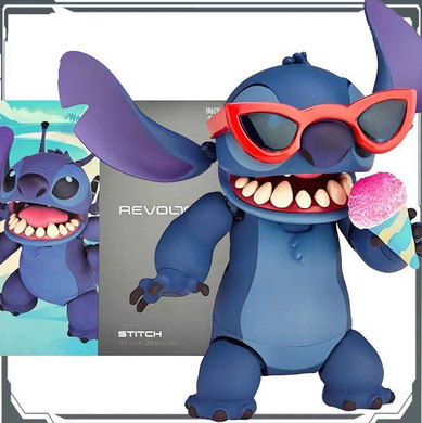 Колекційна фігурка статуетка Стіч (Stitch) з мультфільму Ліло і Стіч Disney Lilo & Stitch figure collection з аксесуарами, 14 см