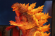 Коллекционная фигурка Годзилла Burning Godzilla King of Monsters &mdash; окаймление с красным атомным лучом и военными кораблями, 17 см