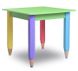Дитячий столик "Олівчики" 60*60 з пеналом (колір стільниці - салатовий)
