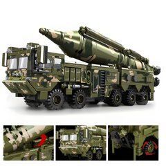 Конструктор военной техники ПУ ракетного комплекса с баллистической ракетой &ndash; масштабная модель 29 см, армейский грузовик-носитель